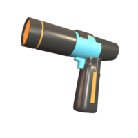 3D icon welding torch rendered isolated on the transparent background png