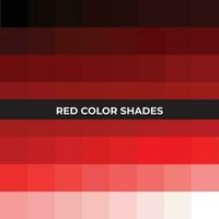 Red Colour Palette, Shades of Red vector