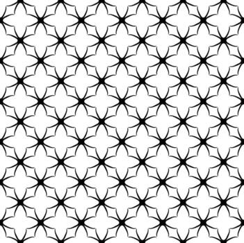 textura de patrón transparente en blanco y negro. diseño gráfico ornamental en escala de grises. adornos de mosaico. plantilla de patrón vector