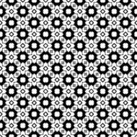 Black and white seamless abstract pattern. Background and backdrop. Grayscale ornamental design. vector