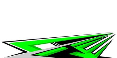 decal racing stripes green vector
