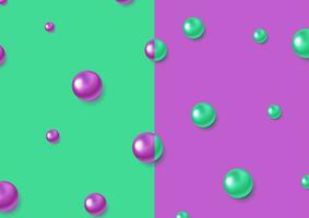 Abstract minimal contrast background with glossy 3d balls vector