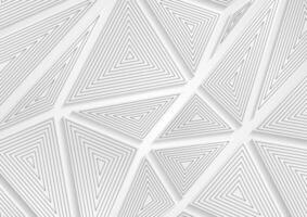 Tech geometric low poly abstract grey background vector