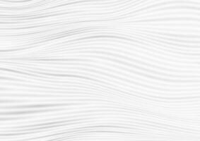 White curved smooth wavy lines abstract background vector