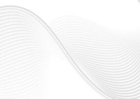 Refracted curved waves abstract grey background vector