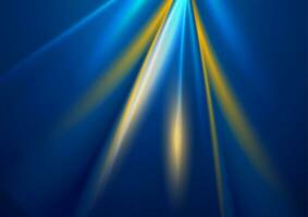Blue and orange glowing rays abstract background vector