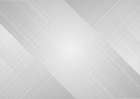 Grey abstract minimal background with geometric lines vector