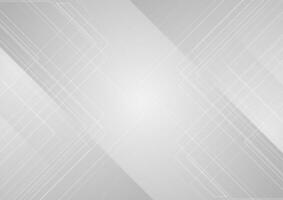 Grey abstract minimal background with geometric lines vector