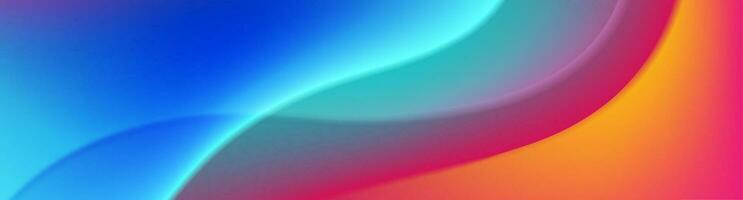 Colorful smooth blurred waves abstract background vector