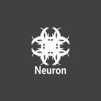 neurona logo y símbolo vector modelo