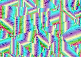 Grunge holographic low poly crystals abstract background vector