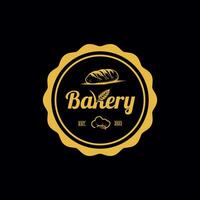 sencillo panadería logo etiqueta diseño ilustración , mejor para un pan y pasteles comercio, comida bebidas Tienda logo emblema modelo vector