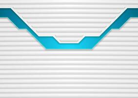 Blue and grey technology geometric abstract background vector