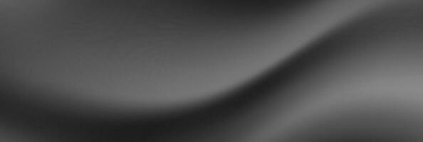 Dark grey smooth liquid waves abstract background vector