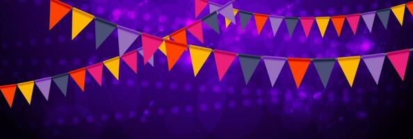 Party flags festival abstract background vector