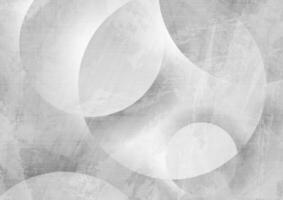 Geometric grey circles abstract hi-tech grunge backgroud vector