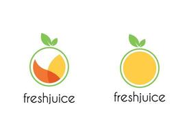 Juice fresh fruit banner. Orange, lemon healthy juice design template. vector