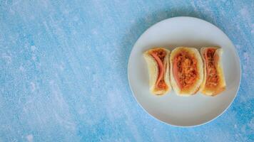 Traditional Sandwiches, Flossy Pork and Ham Salad Dressing photo