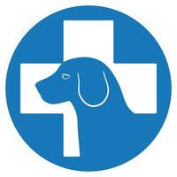 Illustration of the logo of a veterinary clinic. vector