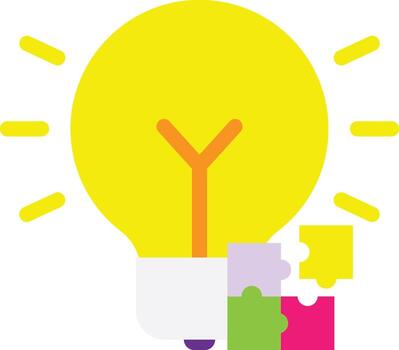 solution Vector Flat Illustration