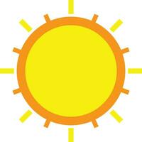 Sun Sky Weather vector