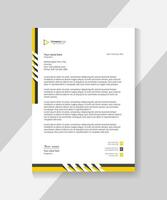 Corporate modern vector letterhead template design