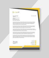 Corporate modern vector letterhead template design