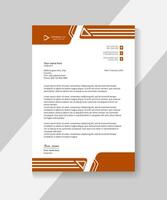 Corporate modern vector letterhead template design