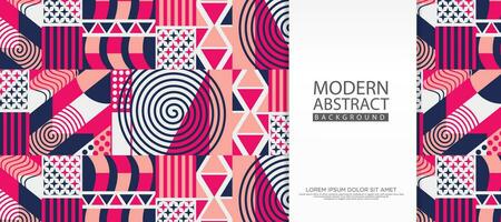 Modern Abstract Background with geometric artwork design, simple shapes and figures. Vector Illustration