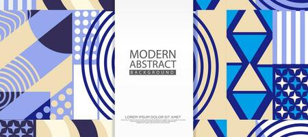 Modern Abstract Background with geometric artwork design, simple shapes and figures. Vector Illustration