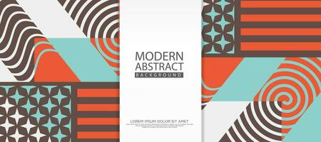 Modern Abstract Background with geometric artwork design, simple shapes and figures. Vector Illustration