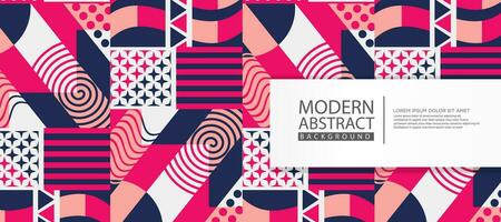 Modern Abstract Background with geometric artwork design, simple shapes and figures. Vector Illustration