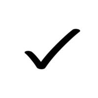 Double check sign black and white vector outline icon receive or done  3030976 Vector Art at Vecteezy