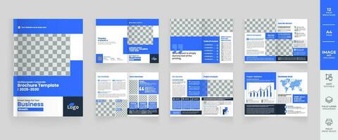 Company profile brochure template layout design, minimal company profile template layout, annual report template layout vector