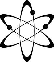 a  Atom in Black   Illustrator draw vector