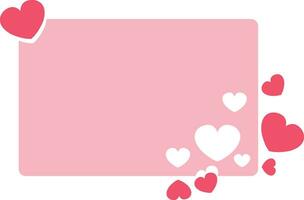 sweet love note heart valentine design vector