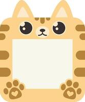 cute cat photo frames design vector