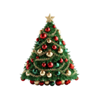 beautiful christmas tree ai generated png