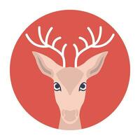 The reindeer, also known as the caribou vector