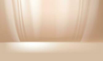Vector abstract luxury cosmetic ads gradient beige-colored background
