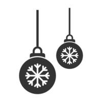 Vector illustration of snowball  icon in dark color and white background