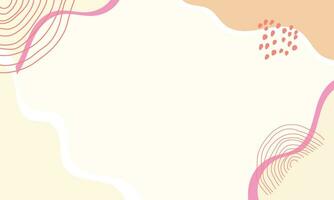 Hand drawn flat design abstract doodle background. vector