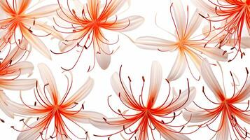 araña lirio flor estampado antecedentes. flor textura antecedentes. generativo ai foto