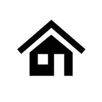 Vector home web page icon in line art style