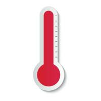 temperatura clima termómetros Celsius Fahrenheit meteorología escala, temperatura controlar dispositivo icono vector