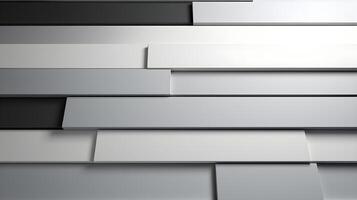 a black and white abstract wall with many different shapes. photo