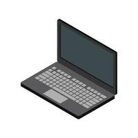 3 Vector laptop computer isolated on white background