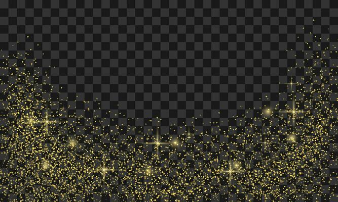 Vector transparent glitter background