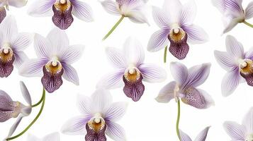 Monkey orchid flower patterned background. Flower texture background. Generative AI photo