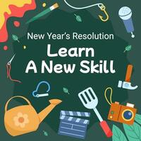 Self Development Skill On Next Year vector